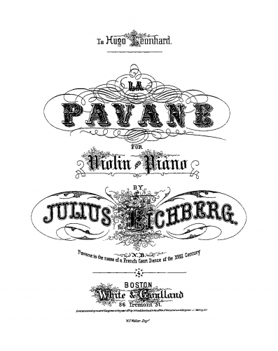 Eichberg - La Pavane - Score