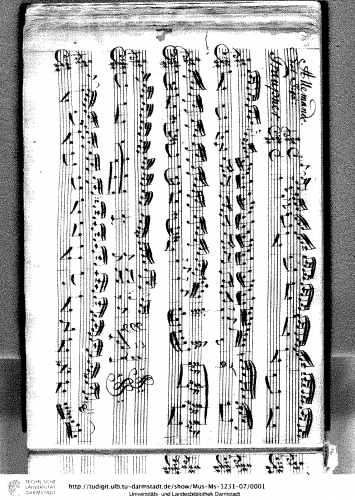 Graupner - Partita in A major, GWV 147 - Score