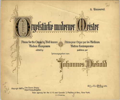 Birn - Karfreitag und Ostermorgen, Op. 20 - Score