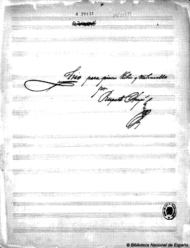 ChapÃ­ - Piano Trio - Score
