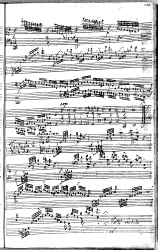 Bach - Fantasia in C major - Score