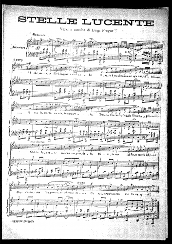Fragna - Stelle lucente - Score
