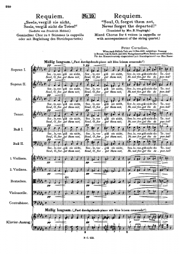 Cornelius - Requiem - Score