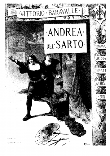 Baravalle - Andrea del Sarto - Vocal Score - Incomplete Score