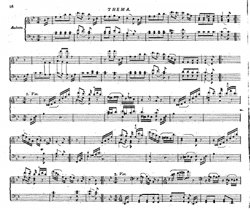 Weyse - Theme and Variations - Score