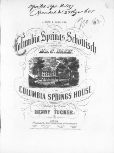 Nash - Columbia Springs - For Piano Solo (Tucker) - Score