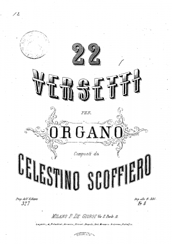 Scoffiero - 22 Versetti - Score