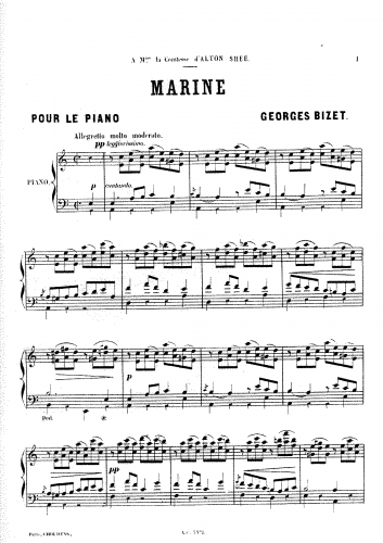 Bizet - Marine - Score