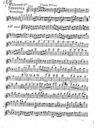 Clementi - 2 Symphonies - No. 2 in D major