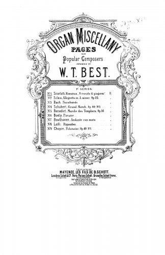 Scarlatti - Il Pompeo - O cessate di Piagarmi For Organ (Best) - Score