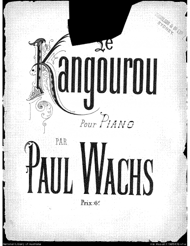 Wachs - Le Kangourou - Score