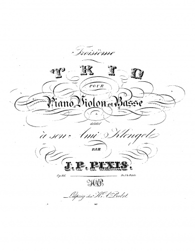 Pixis - Piano Trio No. 3