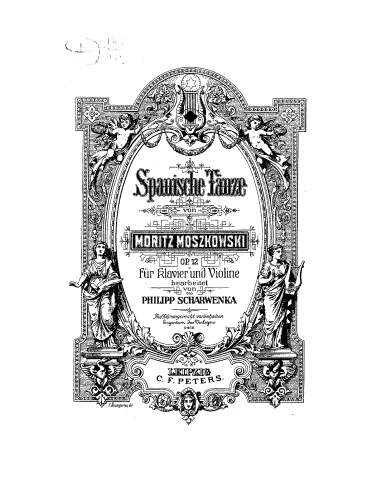 Moszkowski - 5 Spanish Dances, Op. 12 - For Violin and Piano (Scharwenka)