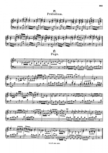 Zachow - Preludes and Fugues - Organ Scores - Score