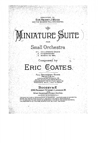 Coates - Miniature Suite - Score