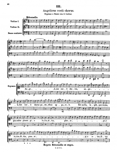 Weckmann - Angelicus coeli chorus - Score