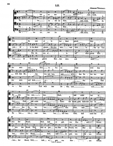 Weinmann - Vater unser im Himmelreich - Score