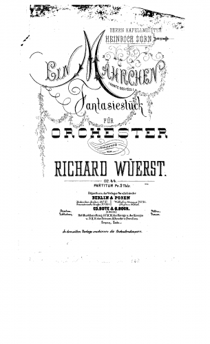 Wüerst - Ein Märchen - Full Score - Score