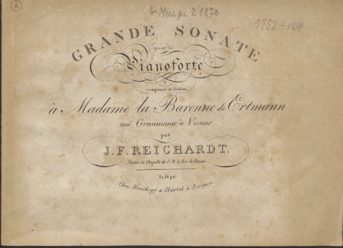 Reichardt - Piano Sonata in F minor - Score