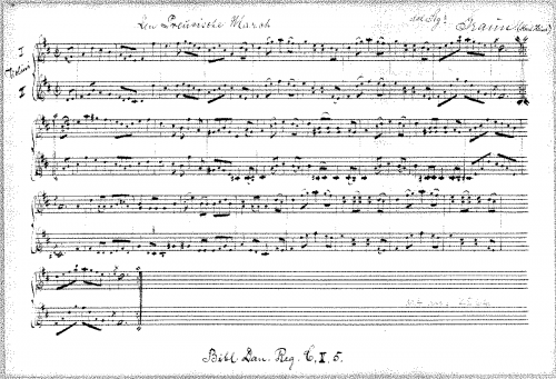 Graun - Preussische Marsch - Score