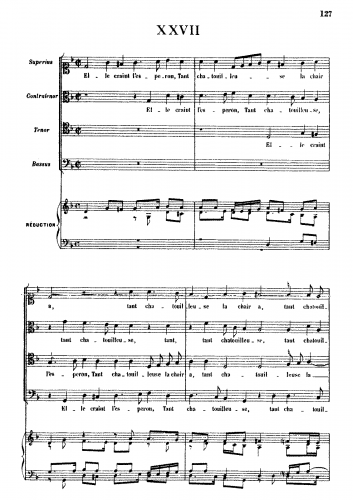 Costeley - Elle craint lesperon - Score