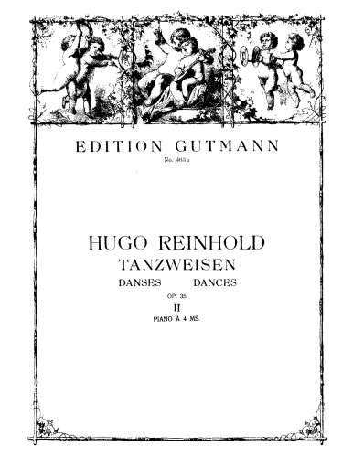 Reinhold - Tanzweisen, Op. 35 - For Piano 4 Hands - Heft 2