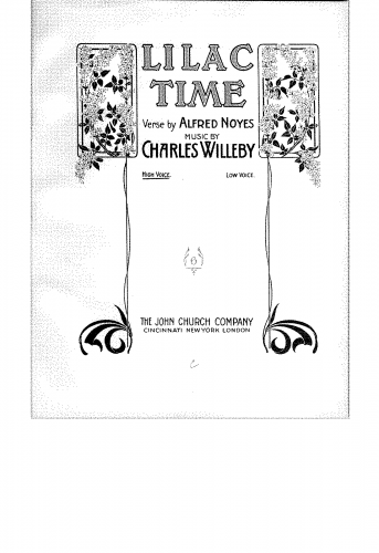 Willeby - Lilac Time - Score