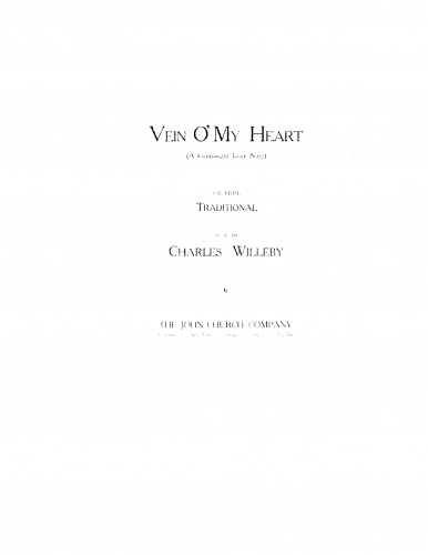 Willeby - Vein o'My Heart - Score