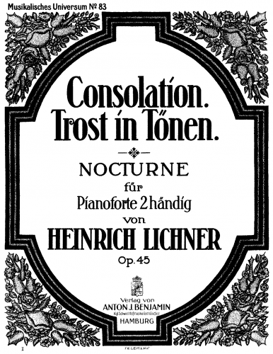Lichner - Trost in Tönen - Score