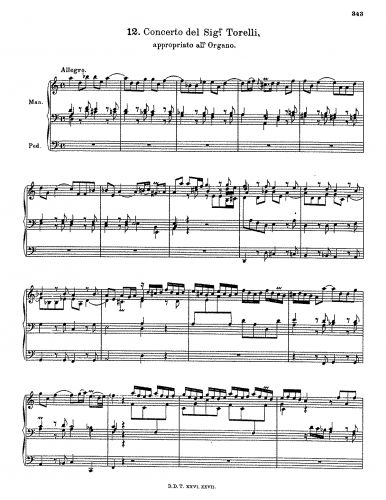 Walther - Gesammelte Werke fur Orgel - Arrangements and transcriptions For Organ solo (Walther) - Score