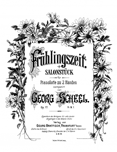 Scheel - Frühlingszeit - Score