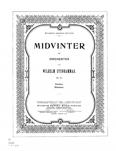 Stenhammar - Midvinter, Op. 24 - Full score