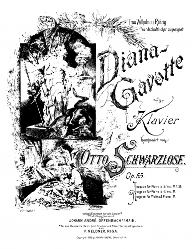 Schwarzlose - Diana-Gavotte - Score