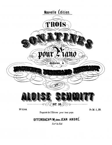 Schmitt - 3 Sonatinen - Score
