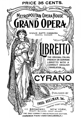 Damrosch - Cyrano - Librettos - Complete Book