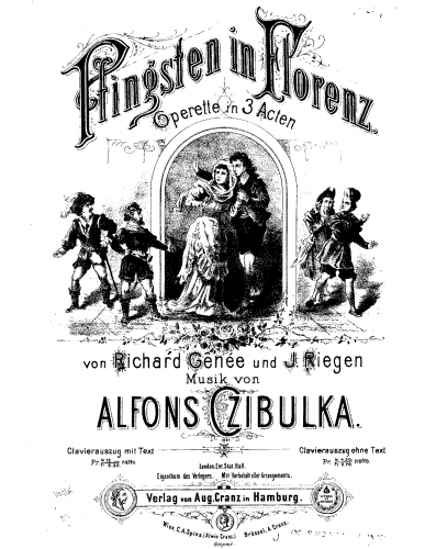 Czibulka - Pfingsten in Florenz - For Piano Solo - Score
