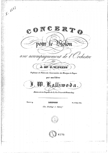 Kalliwoda - Violin Concerto - Violin Solo