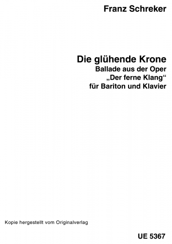 Schreker - Der Ferne Klang - Excerpts - Vocal Score