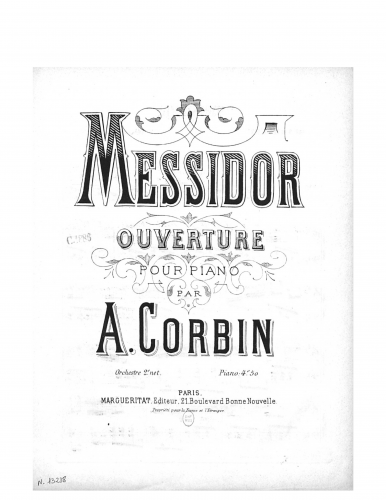 Corbin - Overture Messidor - Score