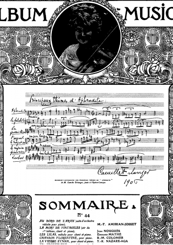 Colomer - Chanson Florentine - Score