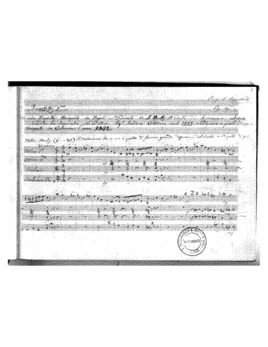 Pappalardo - String Quartet No. 1 in C major, Op. 4 - Score