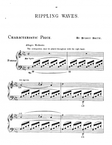Smith - Rippling Waves, Op. 7b - Score