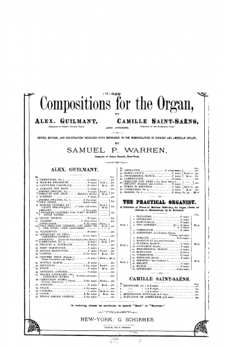 Guilmant - Pièces dans différents styles, Opp.15-20, 24-25, 33, 40, 44-45, 69-72, 74-75 - Organ Scores Book 8, Op. 25 - II. Élévation
