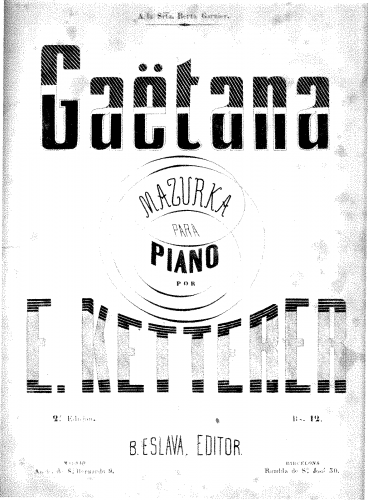 Ketterer - Gaëtana - Score
