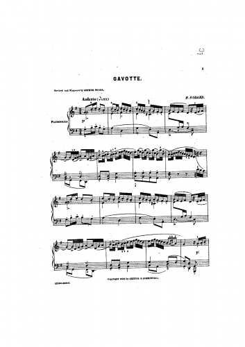 Godard - Gavotte, Op. 81 - Score