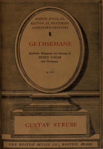 Strube - Gethsemane - Vocal Score - Score