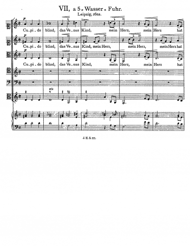 Schein - Cupido blind, das Venus Kind - Score
