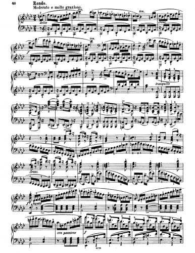 Weber - Piano Sonata No. 2 - Scores - IV. Rondo