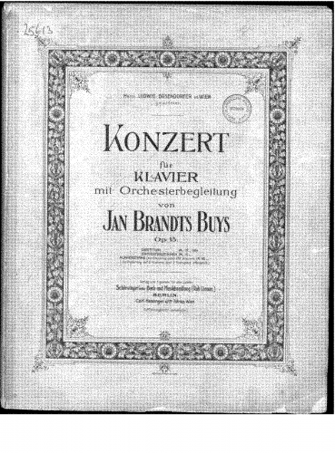 Brandts Buys - Piano Concerto - Full Score - Score
