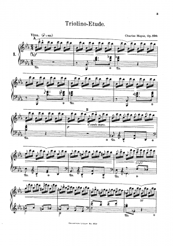 Mayer - Triolino-Etude - Score